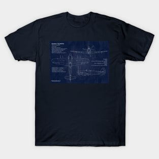 Hawker Thypoon Blueprint T-Shirt